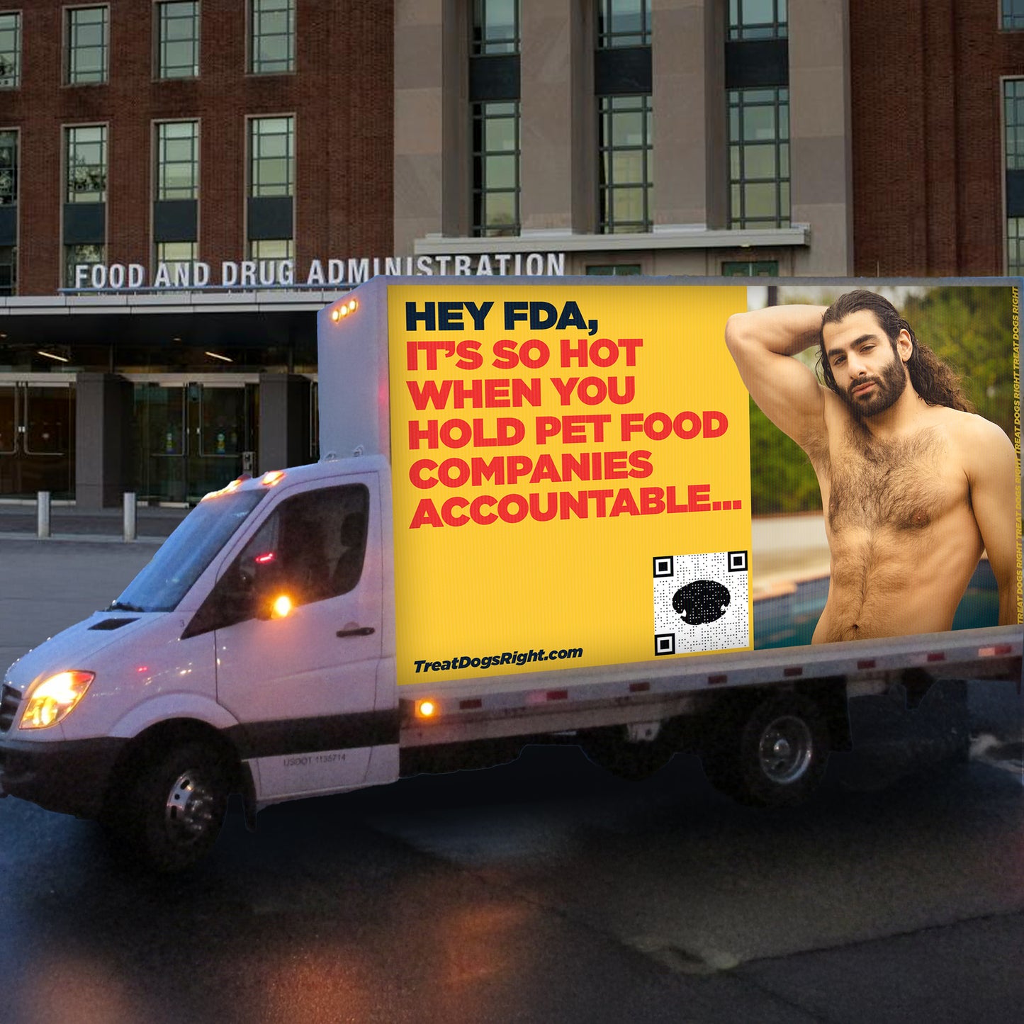 Send unexpected man meat to the FDA